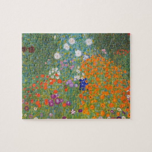 bloem + tuin + klimt + gustav + huishouden legpuzzel (Horizontaal)