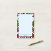Bloem Tuin Kunst Aangepaste Schriftuur Post-it® Notes (Op bureau)