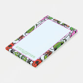 Bloem Tuin Kunst Aangepaste Schriftuur Post-it® Notes (Schuin)
