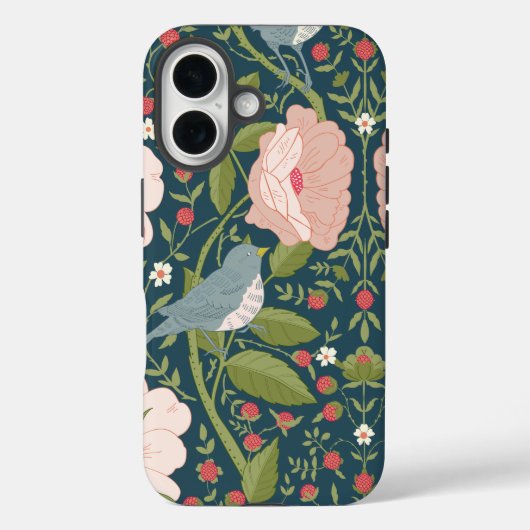 Bloem Tuin Moris William Bloem Vogel Botanisch Case-Mate iPhone Case (Achterkant)