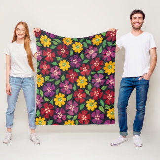 Bloem Tuin Patroon Fleece Deken