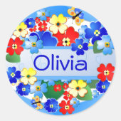 Bloem tuingoed ~ Gift Sticker (Voorkant)