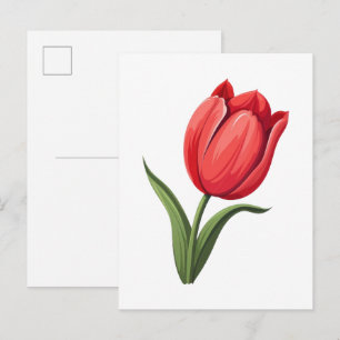 Bloem Tulp Briefkaart