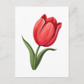 Bloem Tulp Briefkaart (Voorkant)
