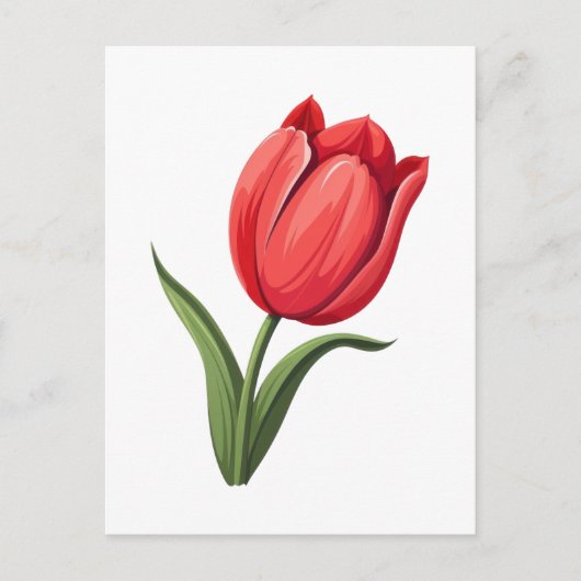 Bloem Tulp Briefkaart (Voorkant)