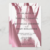 Bloem Tulp Bruiloft Uitnodiging Kaart (Voorkant / Achterkant)