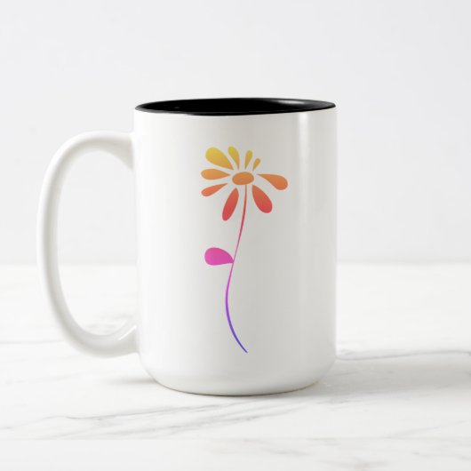Bloem Tweekleurige Koffiemok (Links)