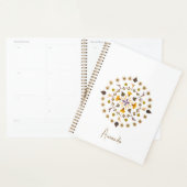 Bloem uit botanische cirkel van origineel kunstwer planner (Display)