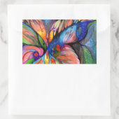 Bloem uit droamland rechthoekige sticker (Tas)