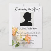 Bloem uitnodiging ter nagedachtenis (Voorkant)