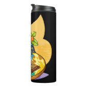 Bloem Ukulele Hawaii Tropische Gift Thermosbeker (Geroteerd rechts)