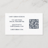 BLOEM VAAS QR Code Orde Dank u Aangepast Visitekaartje (Achterkant)