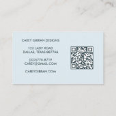 BLOEM VAAS QR Code Orde Dank u Aangepast Visitekaartje (Achterkant)