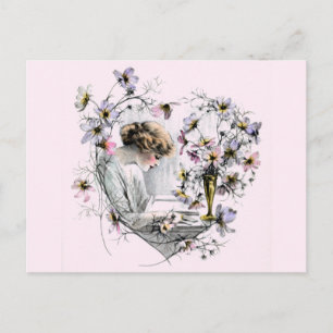 Bloem Valentijn Feestdagenkaart