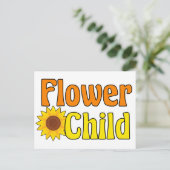 Bloem van 70-jarige kinderteugels briefkaart (Staand voorkant)