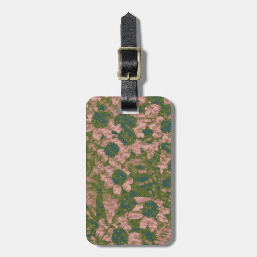 Bloem van bloem bagagelabel (Voorkant verticaal)