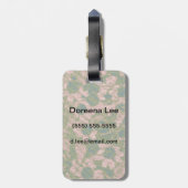 Bloem van bloem bagagelabel (Achterkant verticaal)