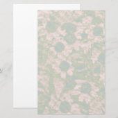 Bloem van bloem briefpapier (Voorkant / Achterkant)