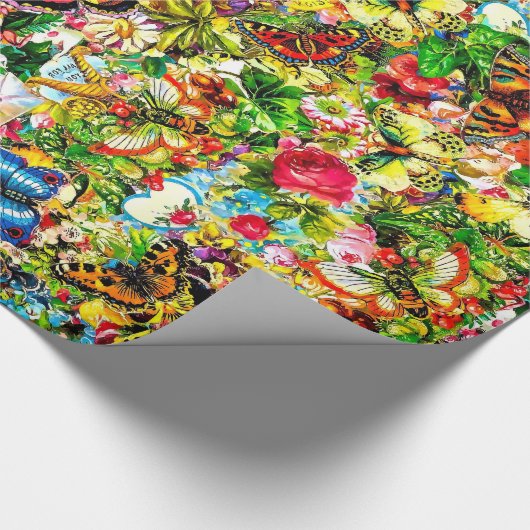  bloem van bloem cadeaupapier (Hoek)