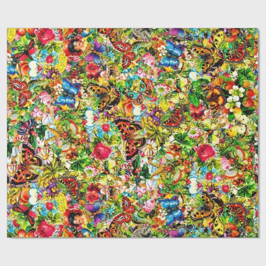  bloem van bloem cadeaupapier (Vlak)