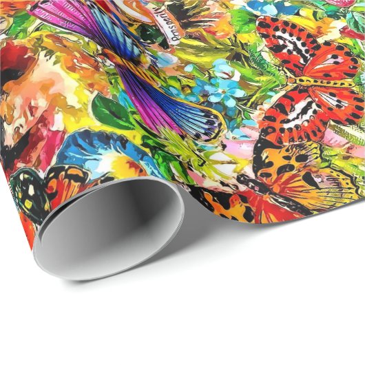  bloem van bloem cadeaupapier (Rol Hoek)