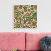 Bloem van bloem canvas afdruk (Insitu (Woonkamer))