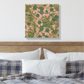 Bloem van bloem canvas afdruk (Insitu (Slaapkamer))