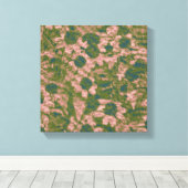 Bloem van bloem canvas afdruk (Insitu (Houten vloer))