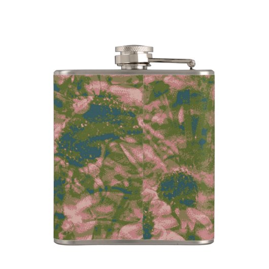 Bloem van bloem heupfles (Achterkant)