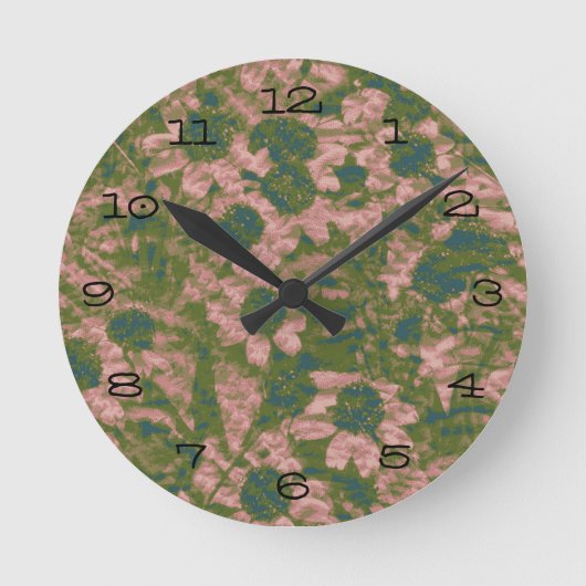 Bloem van bloem ronde klok (Voorkant)
