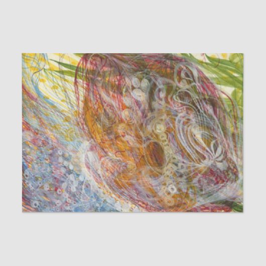 Bloem van Catherine Stringer Tissuepapier (Voorkant)