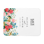 Bloem van de bloem van de Vloeiende Garden Wedden  Magneet (Horizontaal)