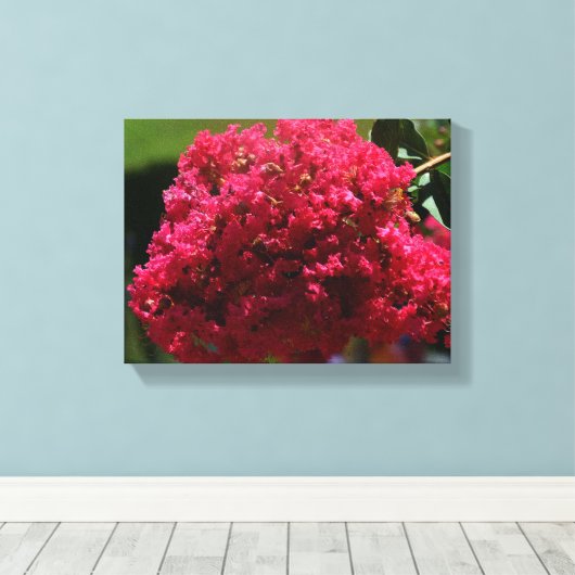 Bloem van de Japanse kersenbloesem Canvas Afdruk (Insitu (Houten vloer))