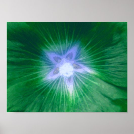 Bloem van de Kaasjeskleur Groene Print (Voorkant)
