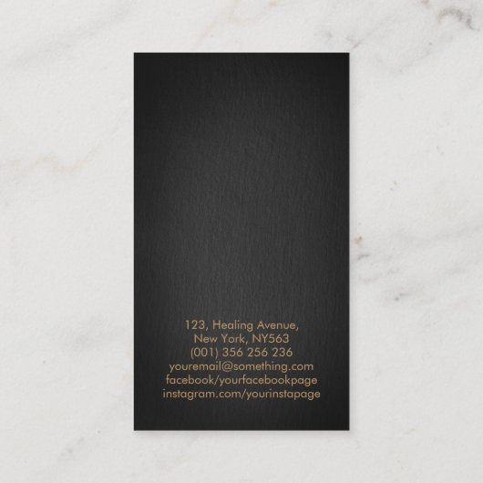 Bloem van de levensboom - moeder van parels en gou visitekaartje (Achterkant)