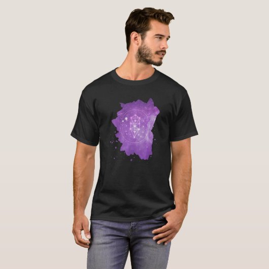 Bloem van de levensgeneste boom van de sferromeetk t-shirt (Voorkant volledig)