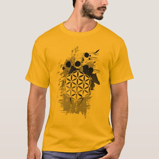 Bloem van de Life Grunge T-shirt (Voorkant)
