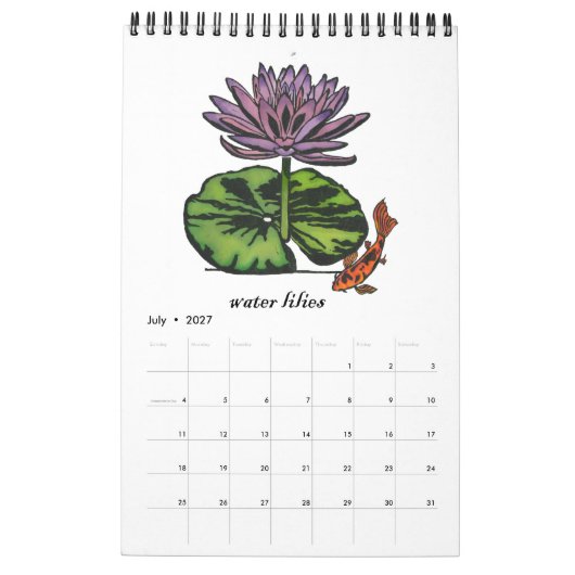 Bloem van de Maand Kalender (Jul 2027)