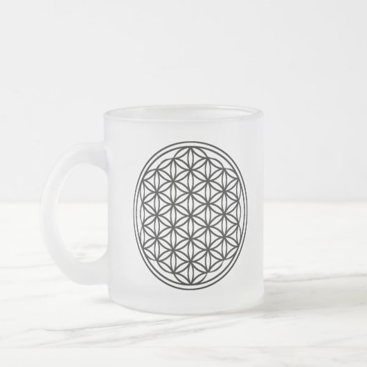 Bloem van de Mok van het levensglas, gevlochten gl (Links)