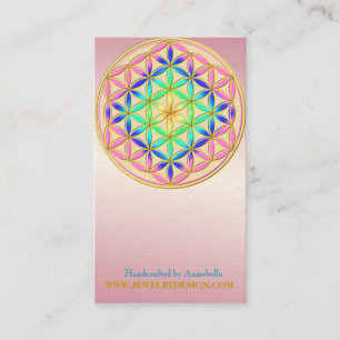 Bloem van de roomkleurige lebens visitekaartje