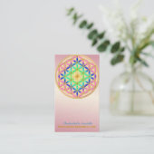 Bloem van de roomkleurige lebens visitekaartje (Staand voorkant)