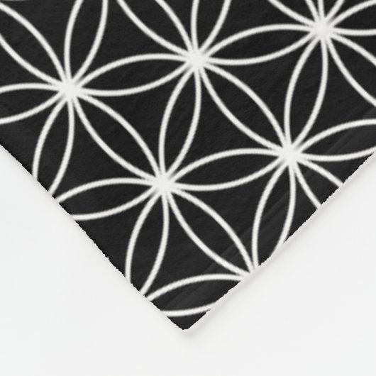 Bloem van de sacharose fleece deken (Hoek)