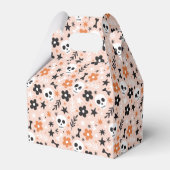 Bloem van de schedel bedankdoosjes (Voorkant Zijde)