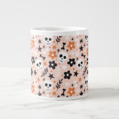 Bloem van de schedel grote koffiekop (Voorkant)