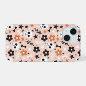 Bloem van de schedel iPhone 15 case (Achterkant horizontaal)