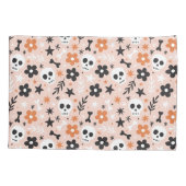 Bloem van de schedel kussensloop (Achterkant)