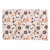 Bloem van de schedel kussensloop (Voorkant)