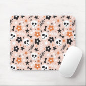 Bloem van de schedel muismat (Met muis)