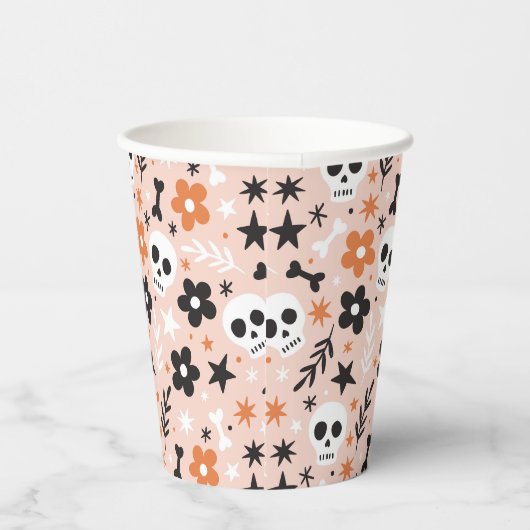 Bloem van de schedel papieren bekers (Rechts)