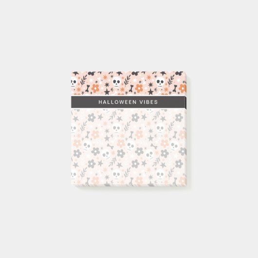 Bloem van de schedel post-it® notes (Voorkant)